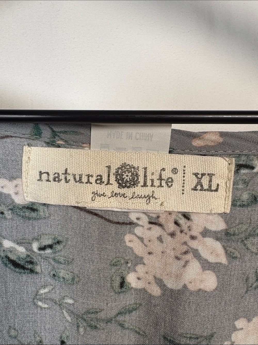 NATURAL LIFE Sanibel Kaftan Cottagecore Beachy Sage Green Maxi Dress size XL - Picture 7 of 8
